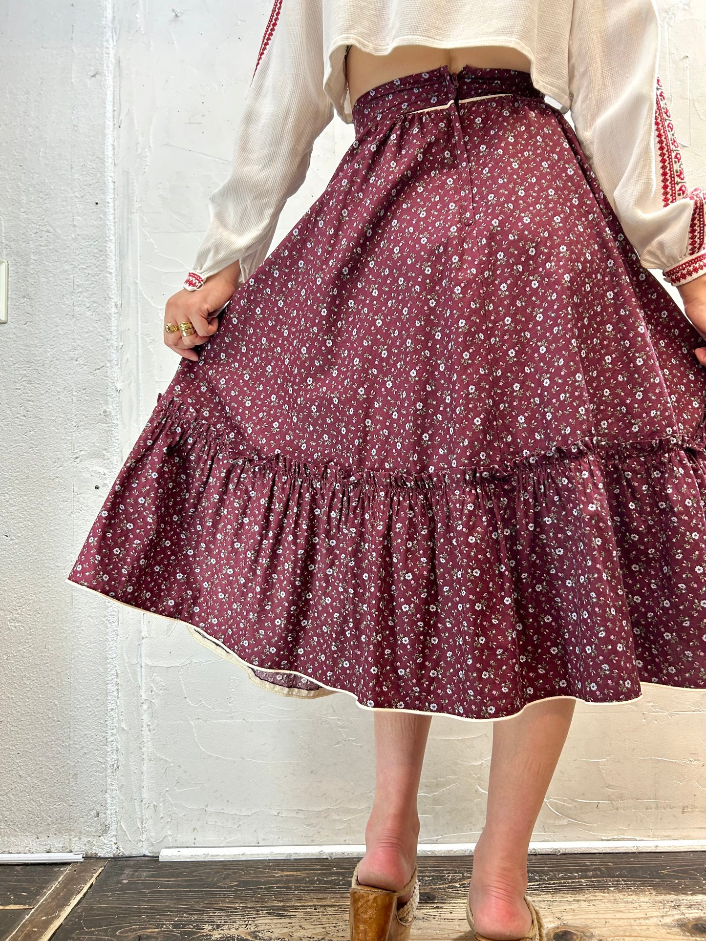 '70s Vintage Skirt 〜GUNNIES〜 [G28013]