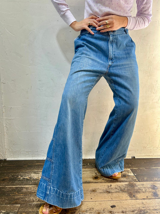 ’70s Vintage Denim Pants 〜h.i.s〜 [J25225]