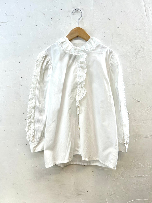 Vintage White Blouse　 [I28400]