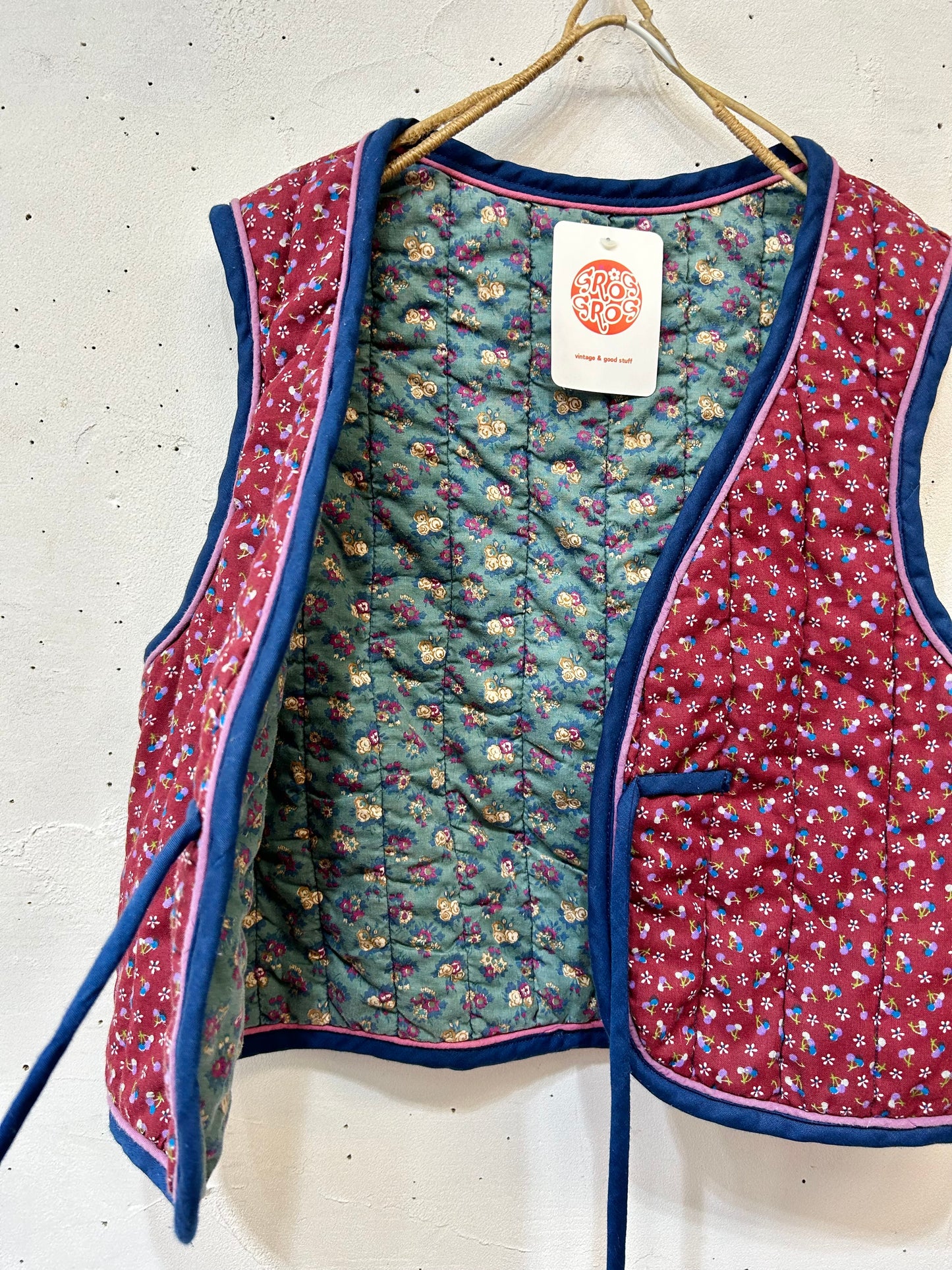 Vintage Reversible Quilting Vest [B26151]