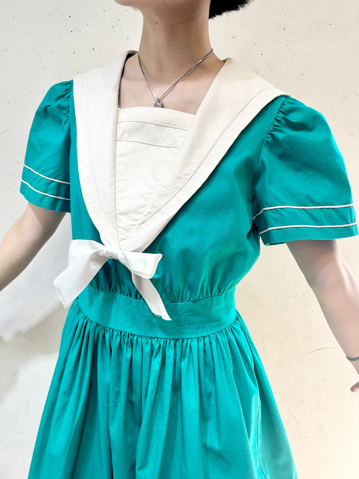 Vintage Sailor collar Dress 〜MISTY LANE〜 [H24829]