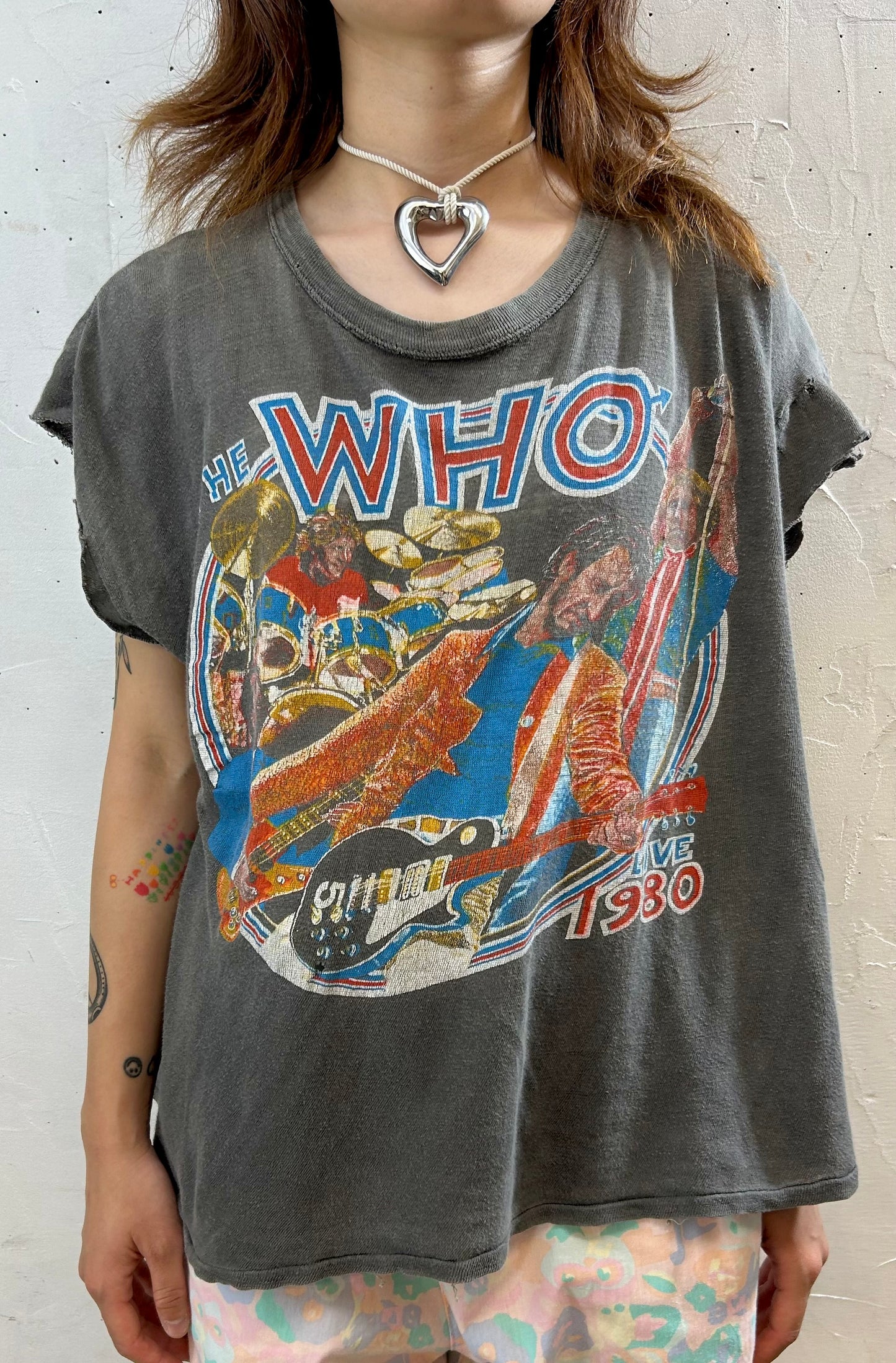 '80s Vintage Pakistan Cotton T-Shirt 〜THE WHO〜 [G27863]