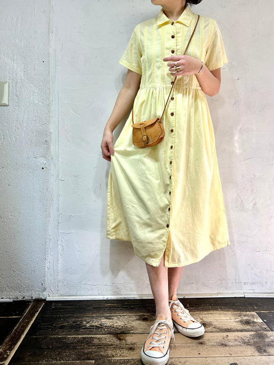 Vintage Linen & Cotton Dress [C26519]