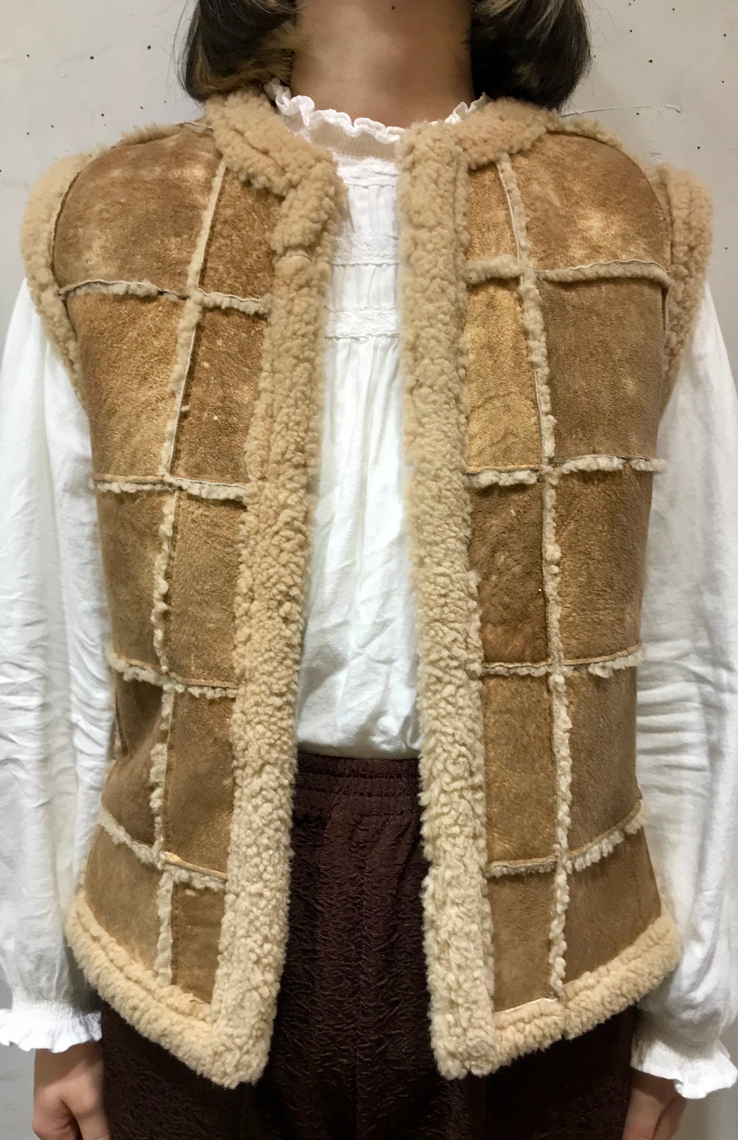 Vintage Mouton Vest [A25947]