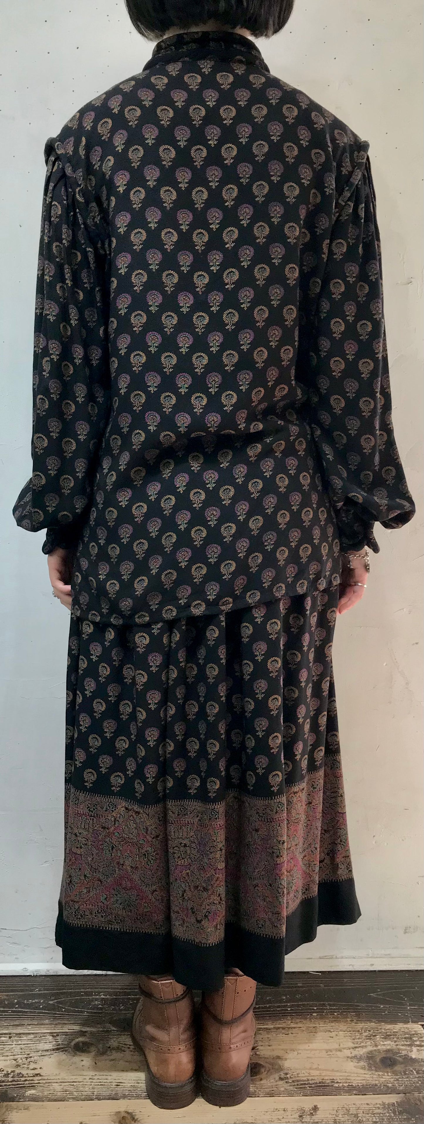 Vintage Rayon Set Up 〜Pierre Cardin〜 [I24928]