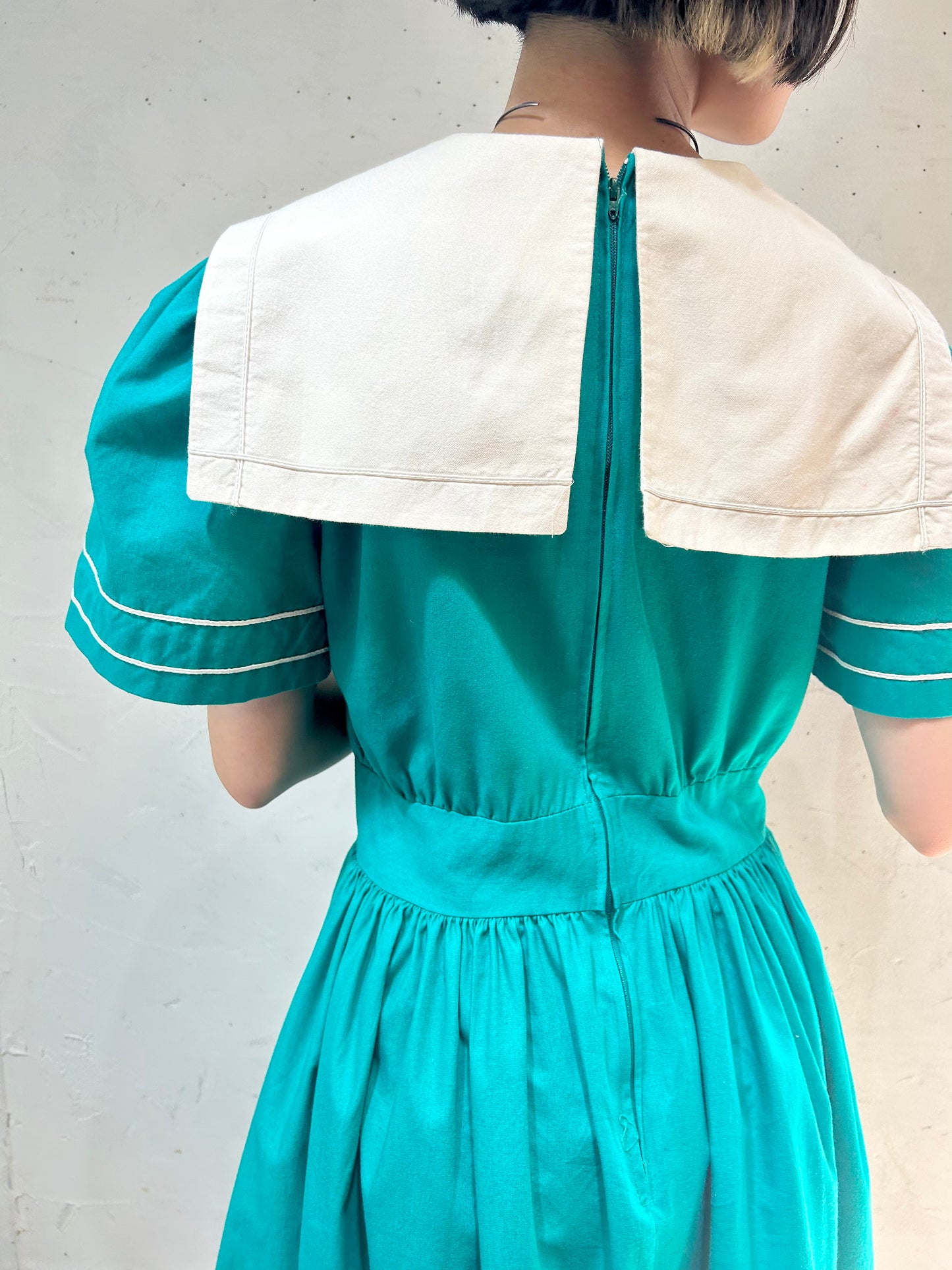 Vintage Sailor collar Dress 〜MISTY LANE〜 [H24829]