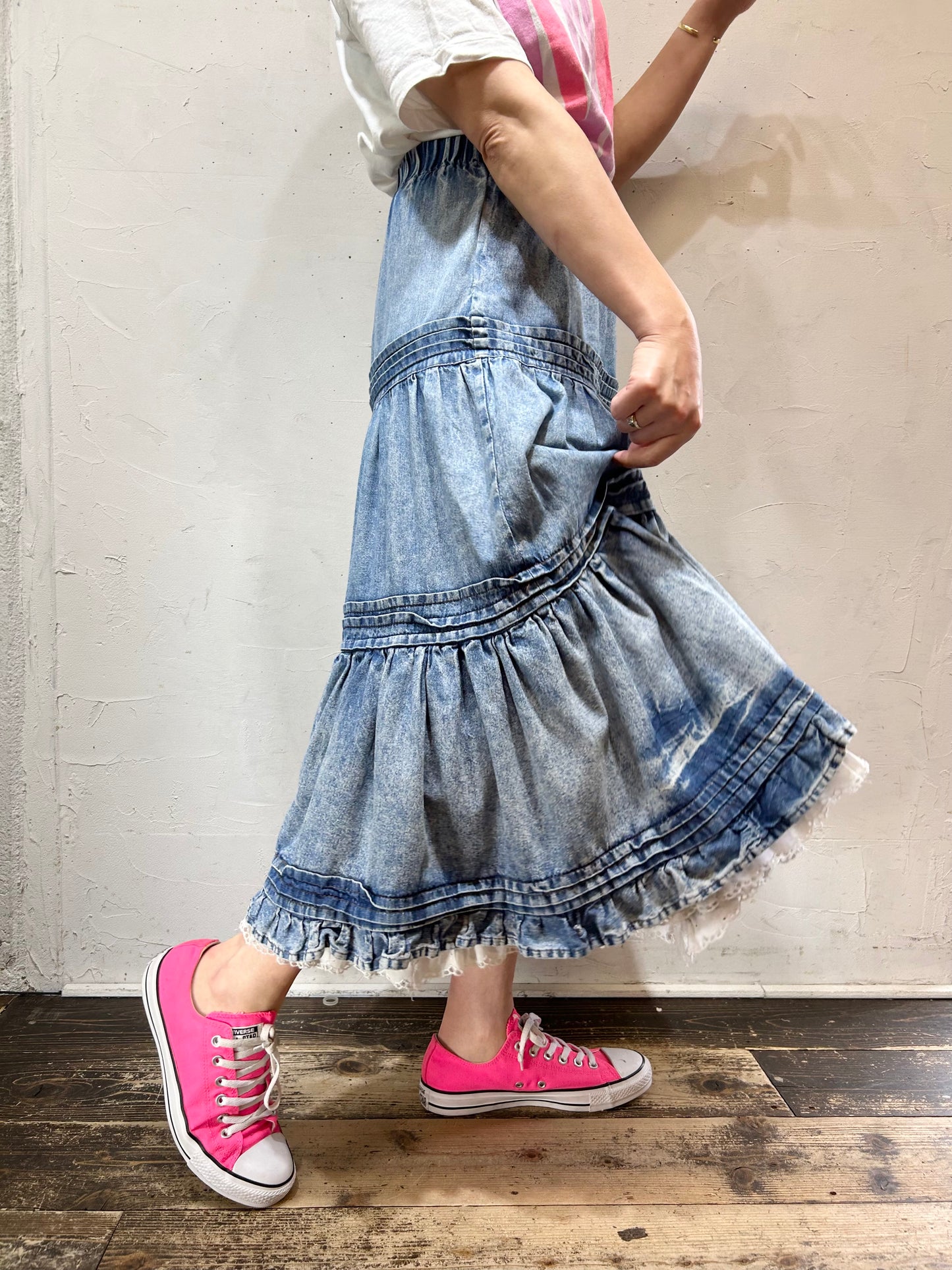 Vintage Denim Skirt [E26978]