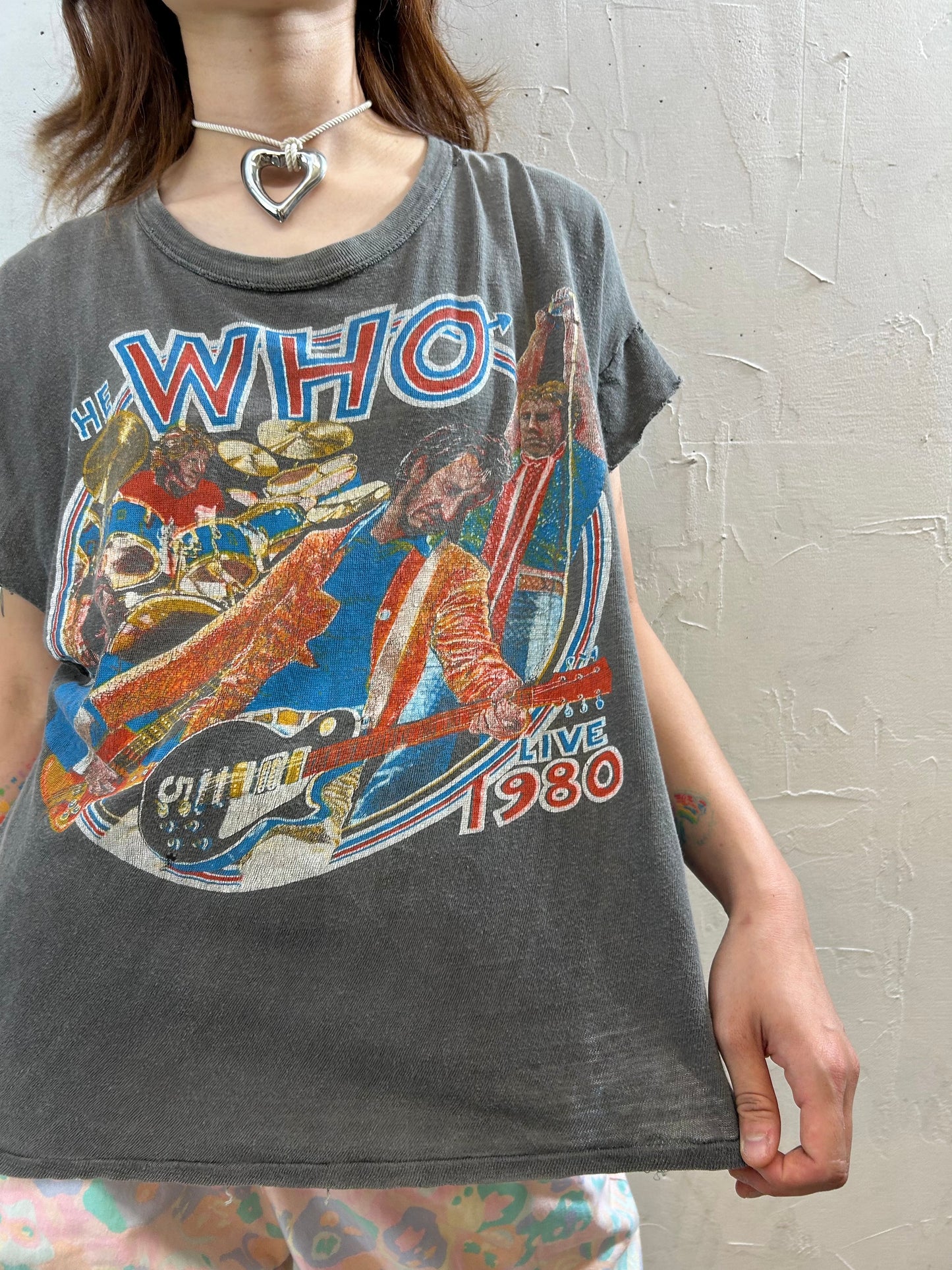 '80s Vintage Pakistan Cotton T-Shirt 〜THE WHO〜 [G27863]