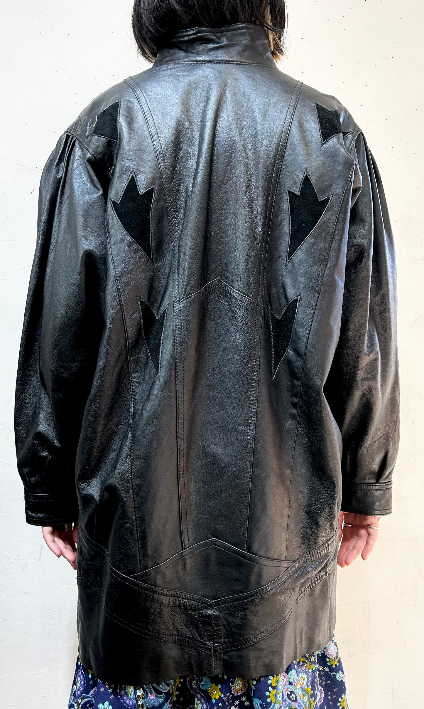 Vintage Leather Jacket  MADE IN FRANCE [J25341]