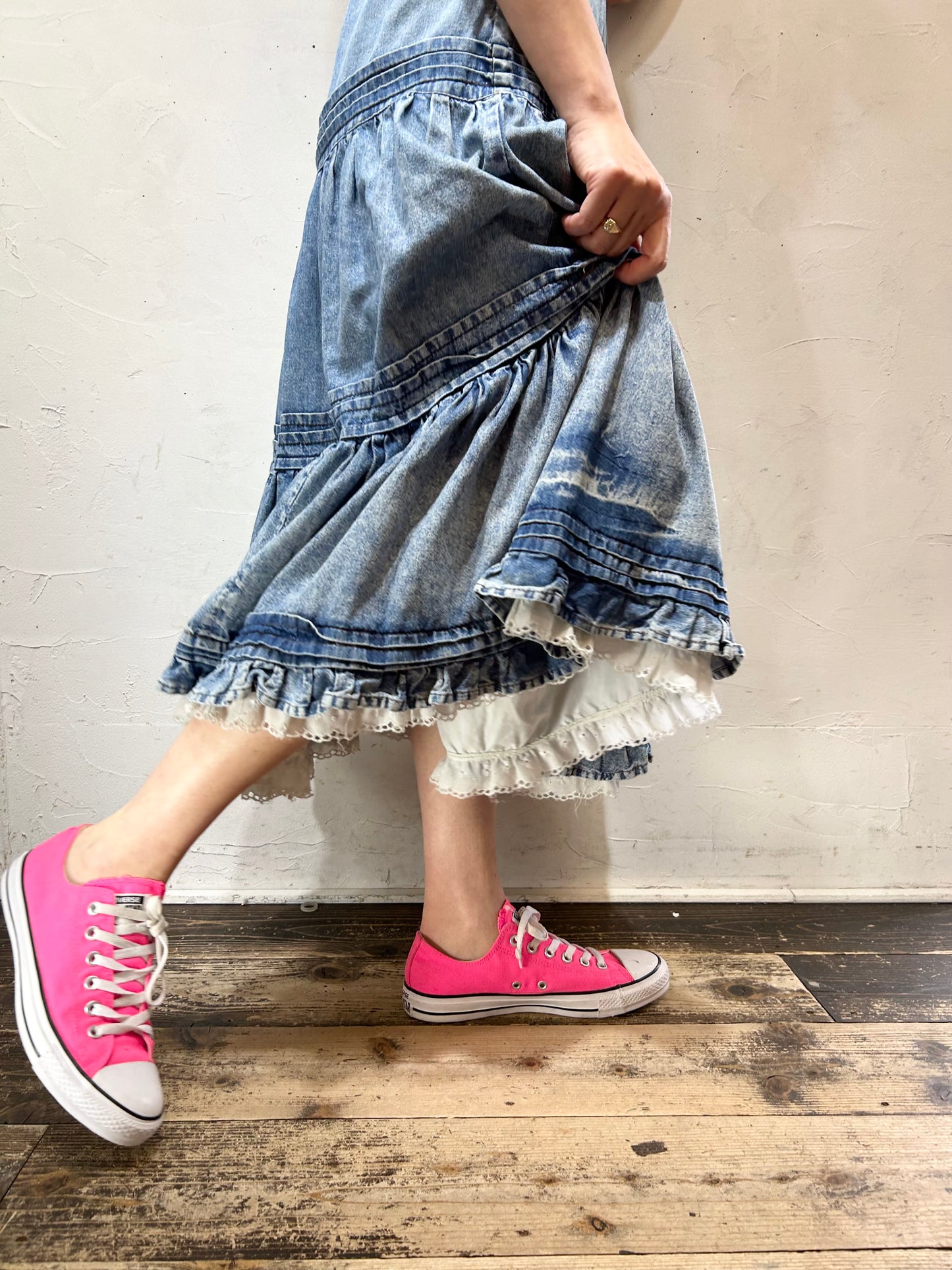 Vintage Denim Skirt [E26978]