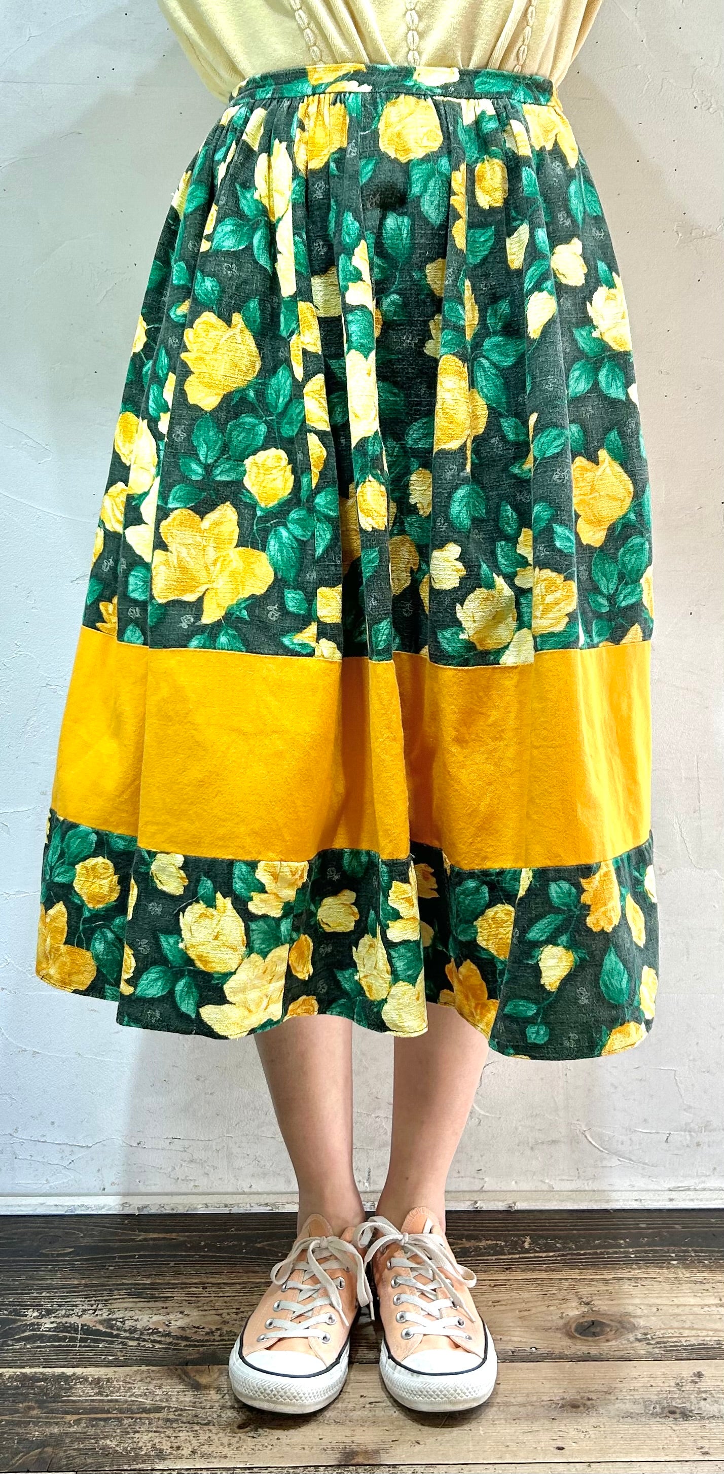 Vintage Flower Skirt [C26518]