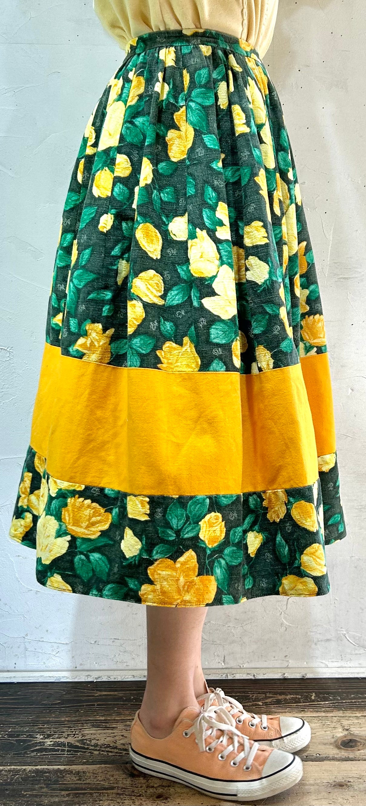 Vintage Flower Skirt [C26518]