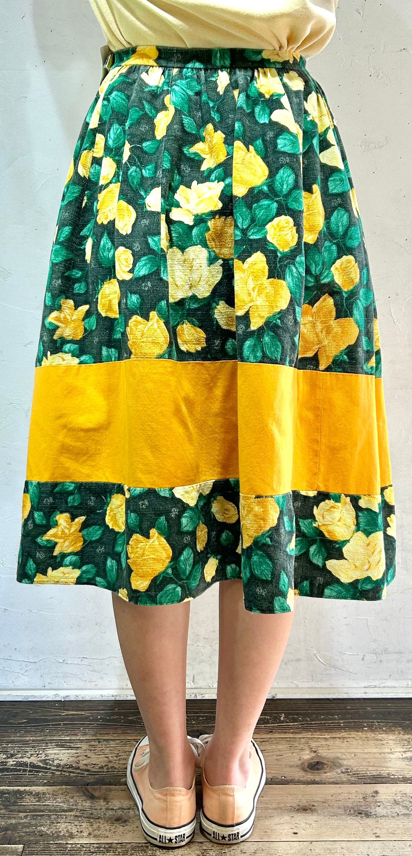 Vintage Flower Skirt [C26518]