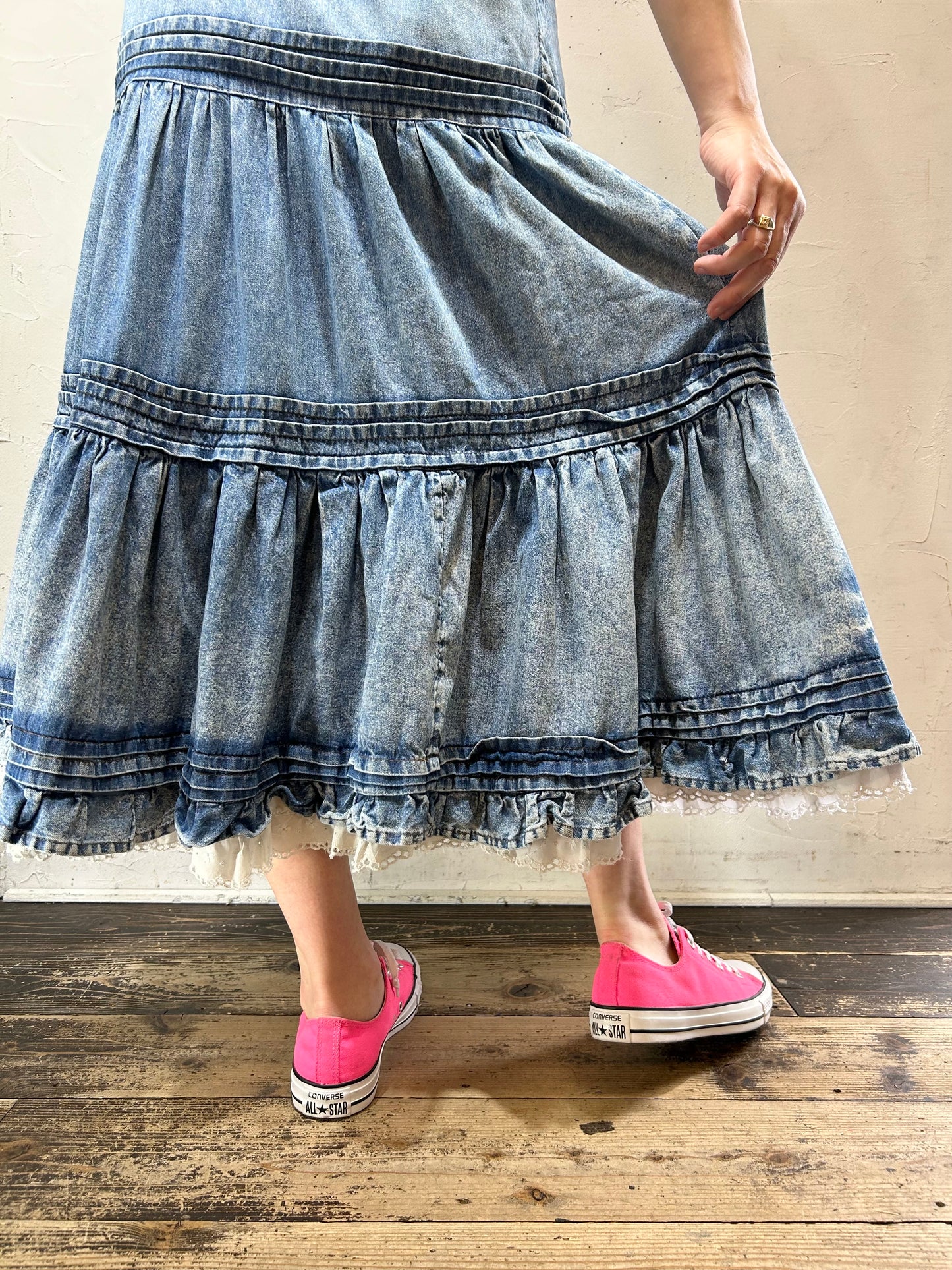 Vintage Denim Skirt [E26978]