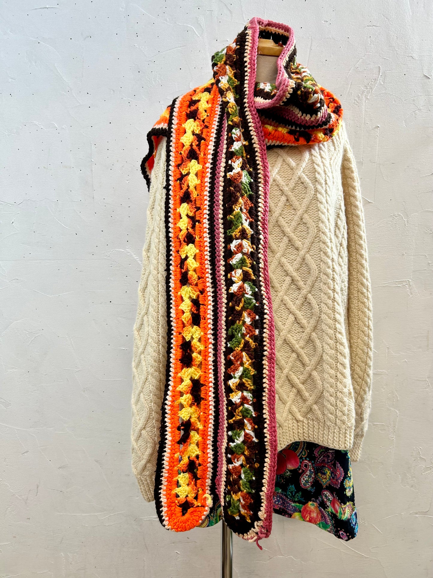 Vintage Granny Knit Muffler [K28846]