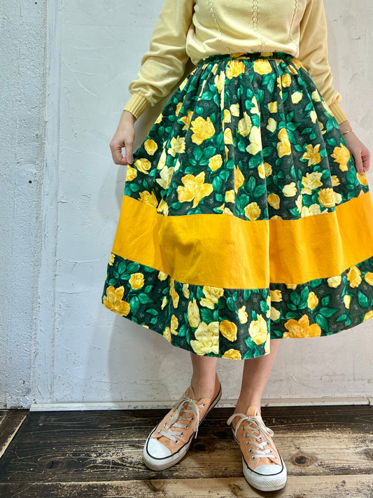 Vintage Flower Skirt [C26518]