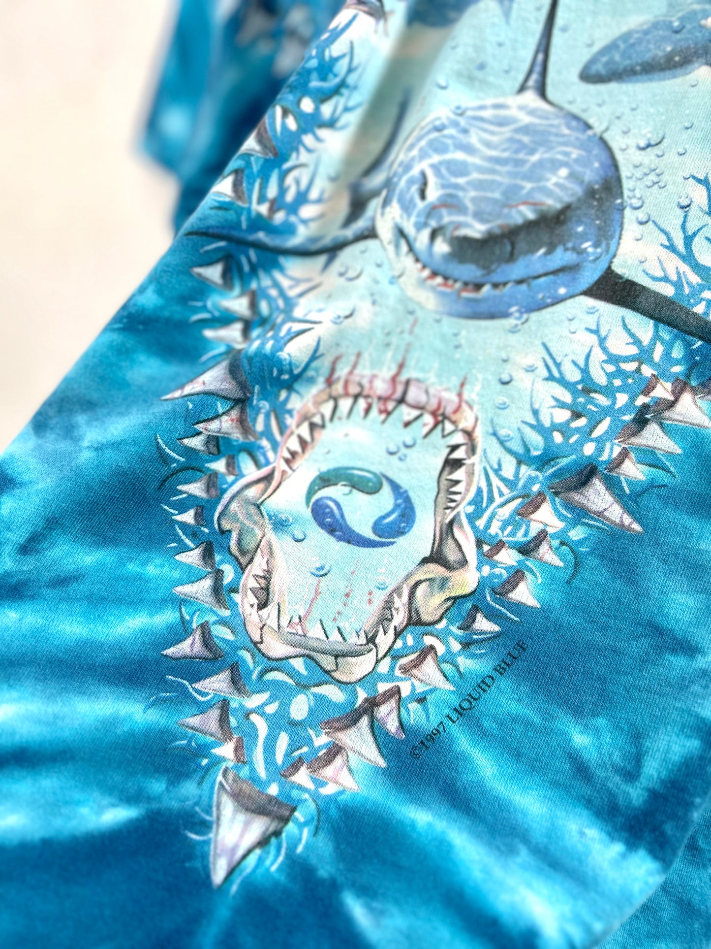 '90s TSHIRT  〜LIQUID BLUE〜 MADE IN USA [E30147]