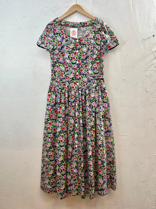 Vintage Flower Dress [D29945]
