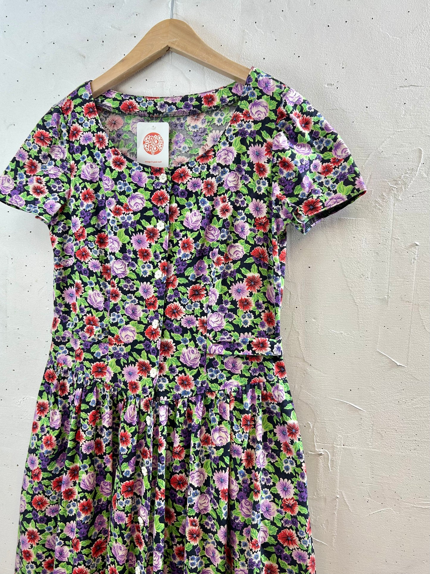 Vintage Flower Dress [D29945]