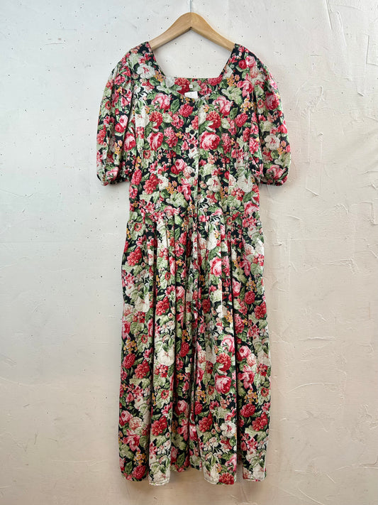 Vintage Flower Dress [D29946]