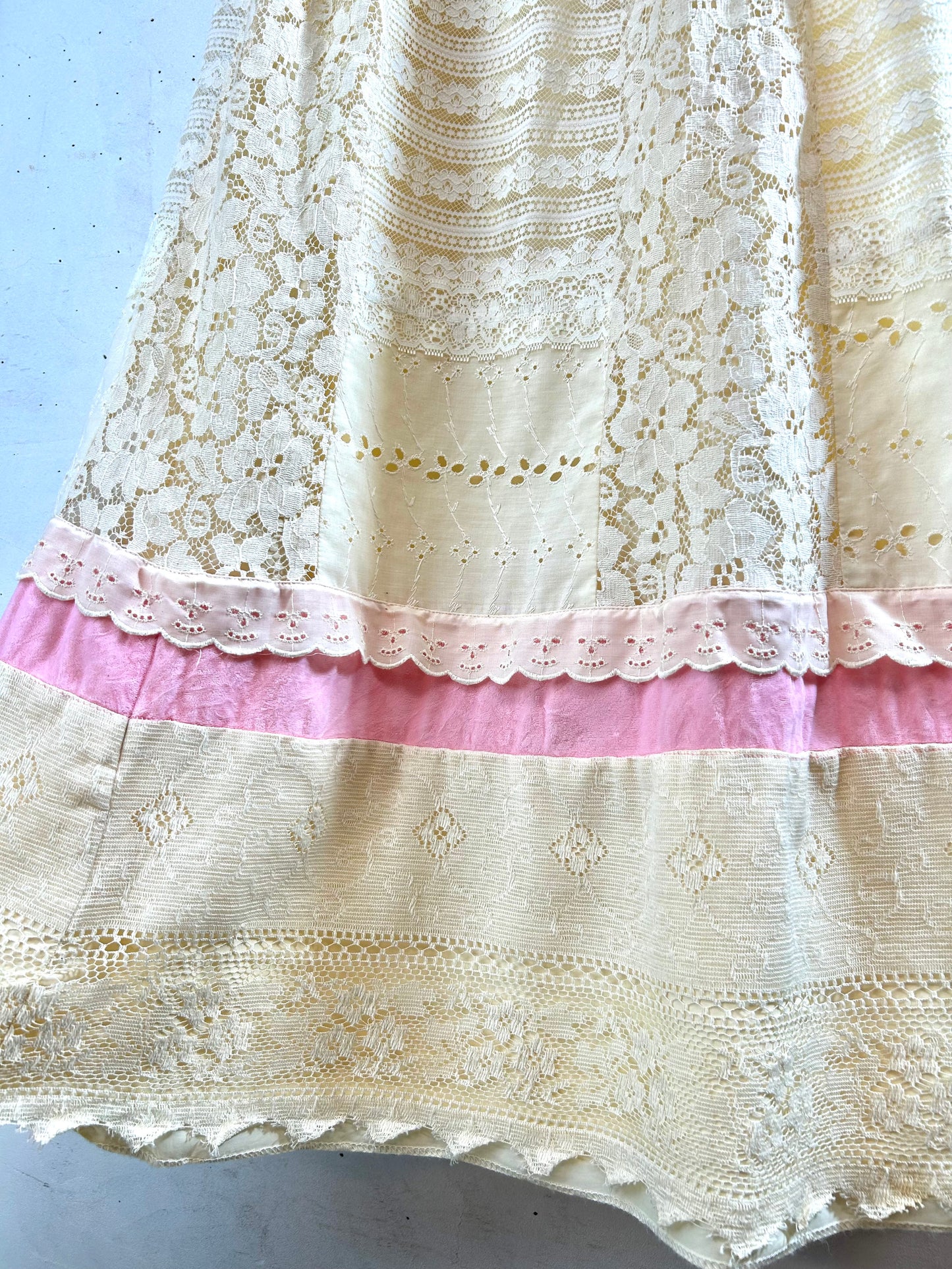 ’70s Vintage Patchwork Skirt [L29066]