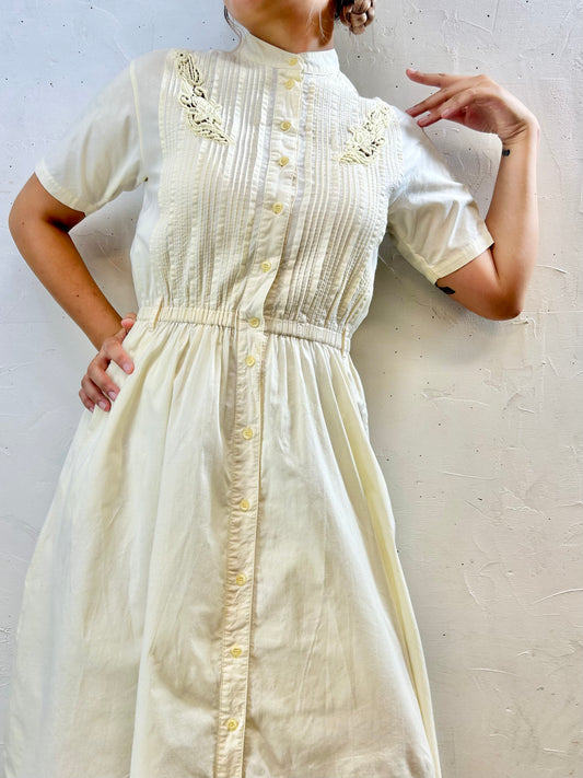 Vintage Cotton Dress [H28208]