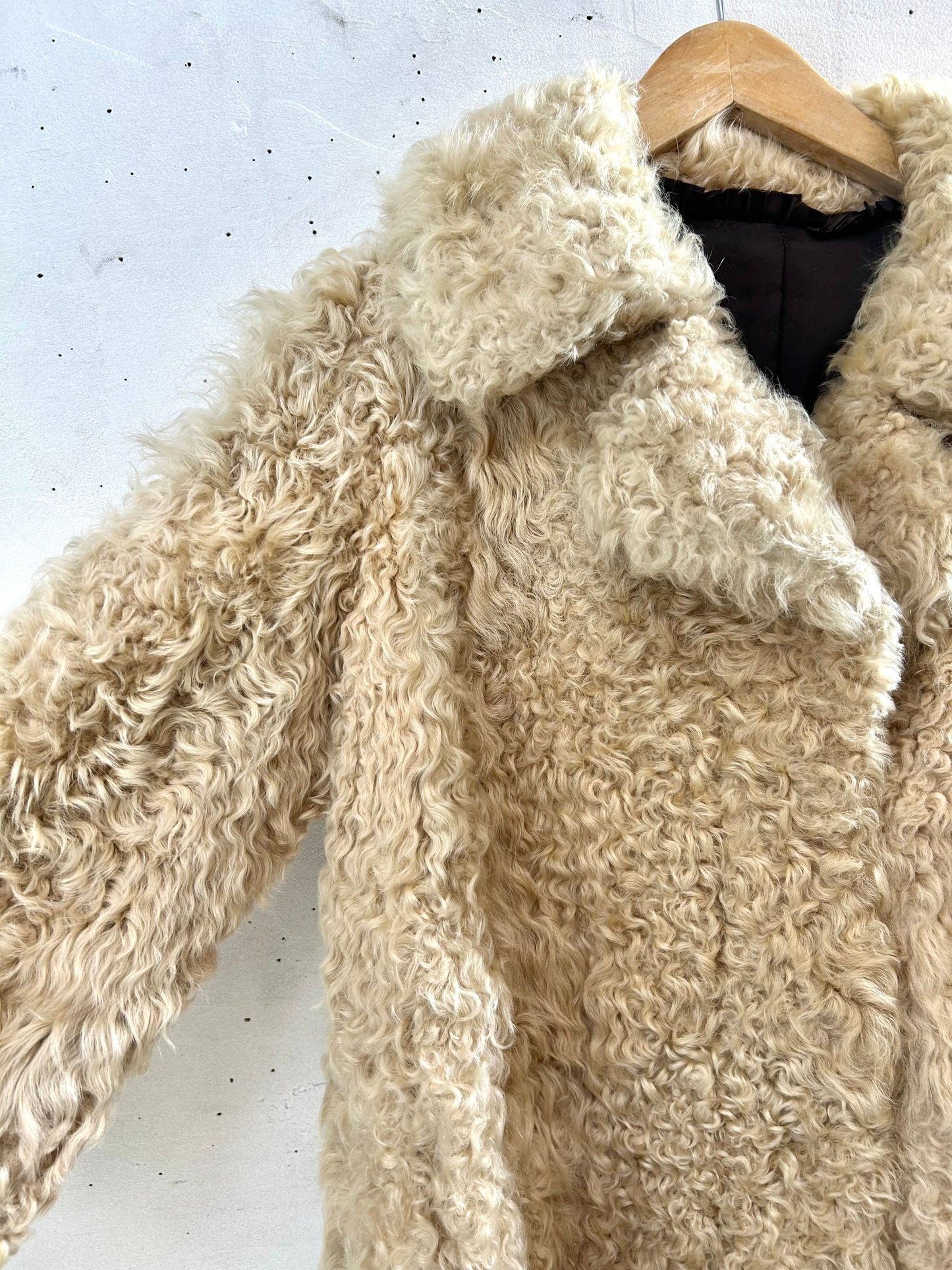 Vintage Poodle Fur Coat  [K29063]