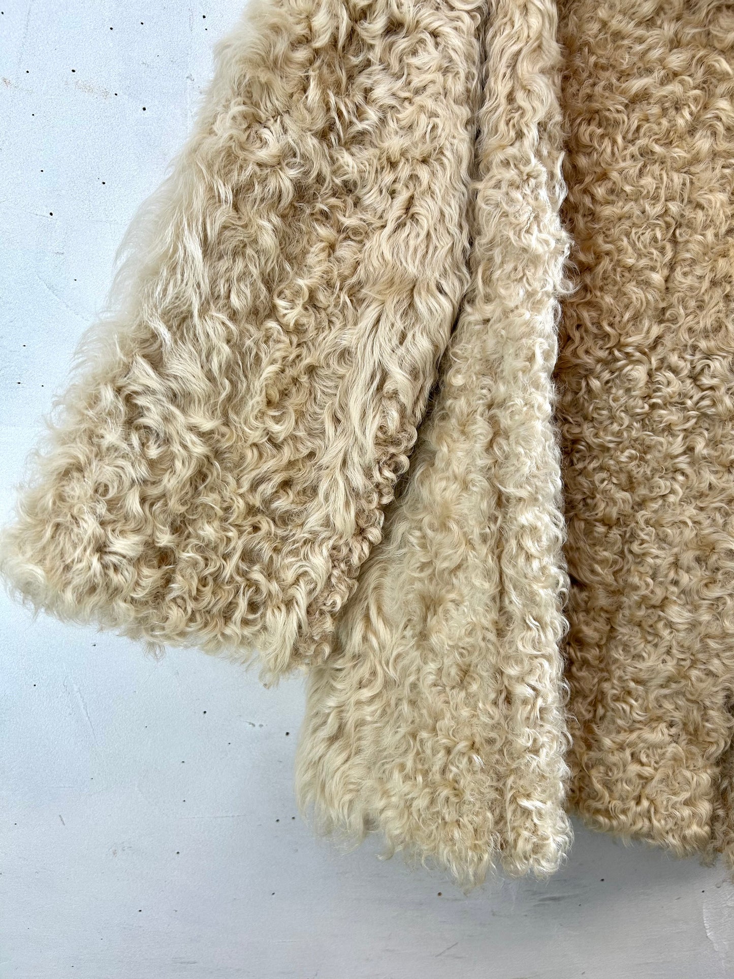 Vintage Poodle Fur Coat  [K29063]