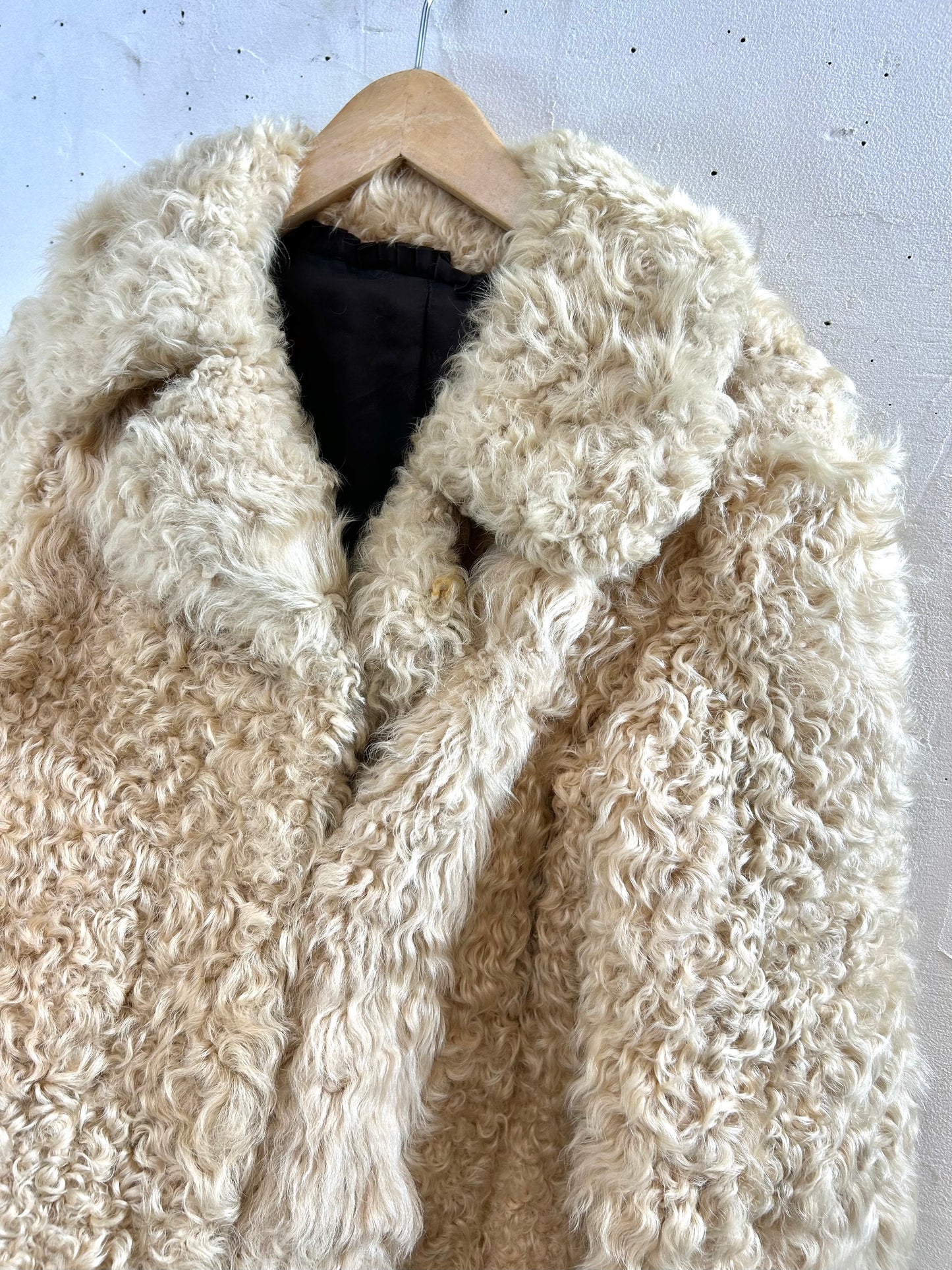 Vintage Poodle Fur Coat  [K29063]
