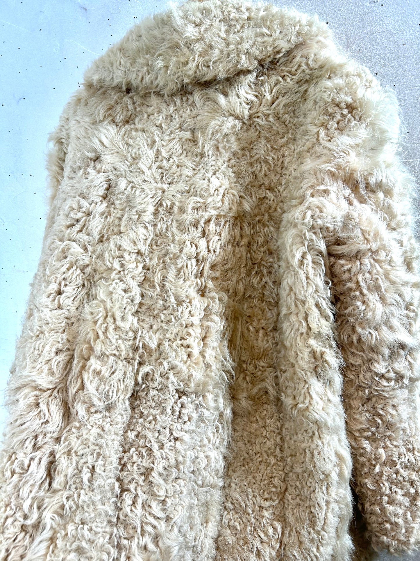 Vintage Poodle Fur Coat  [K29063]