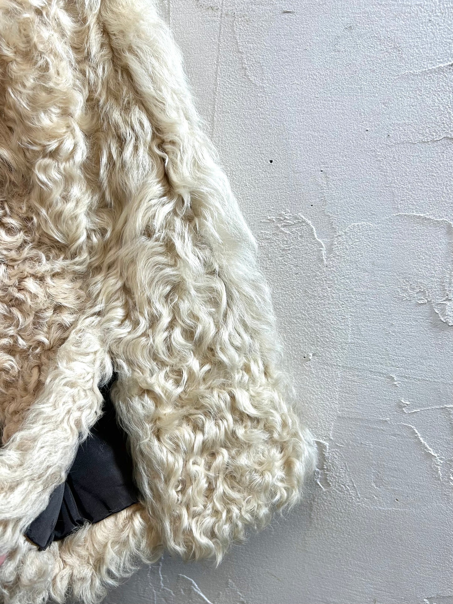 Vintage Poodle Fur Coat  [K29063]