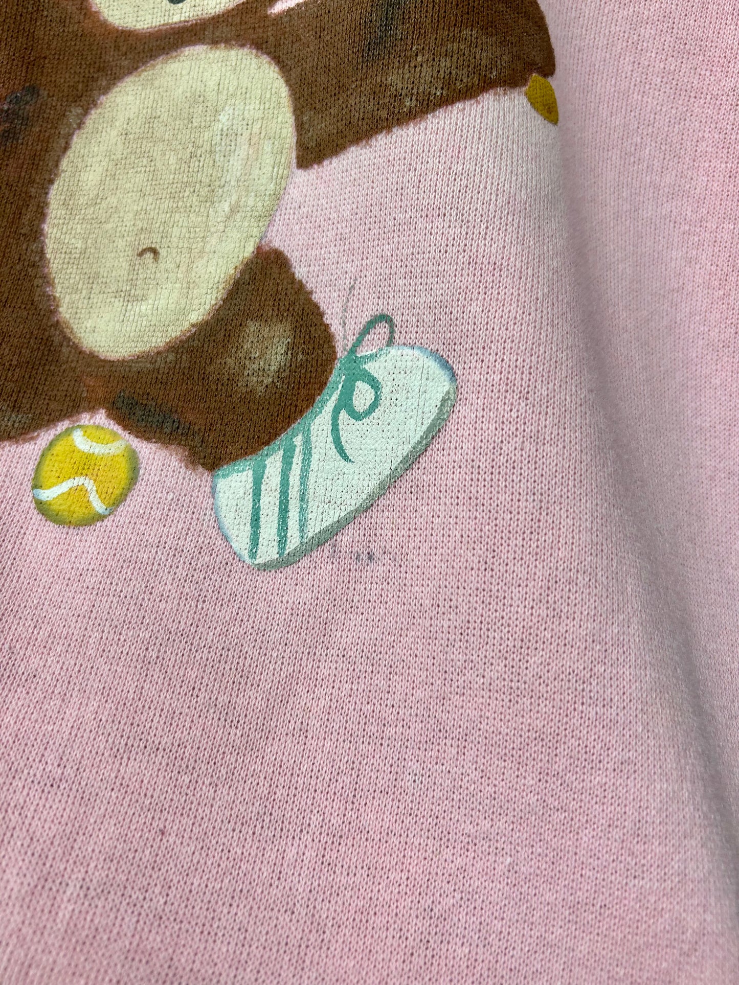 '80s Vintage Hand Painted Sweat MADE IN USA 〜Tultex〜 [K28841]