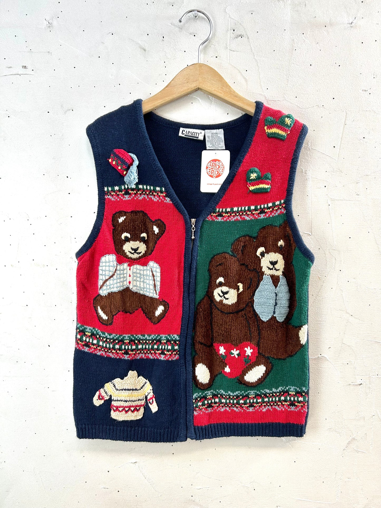 Vintage Knit Vest  [A29301]