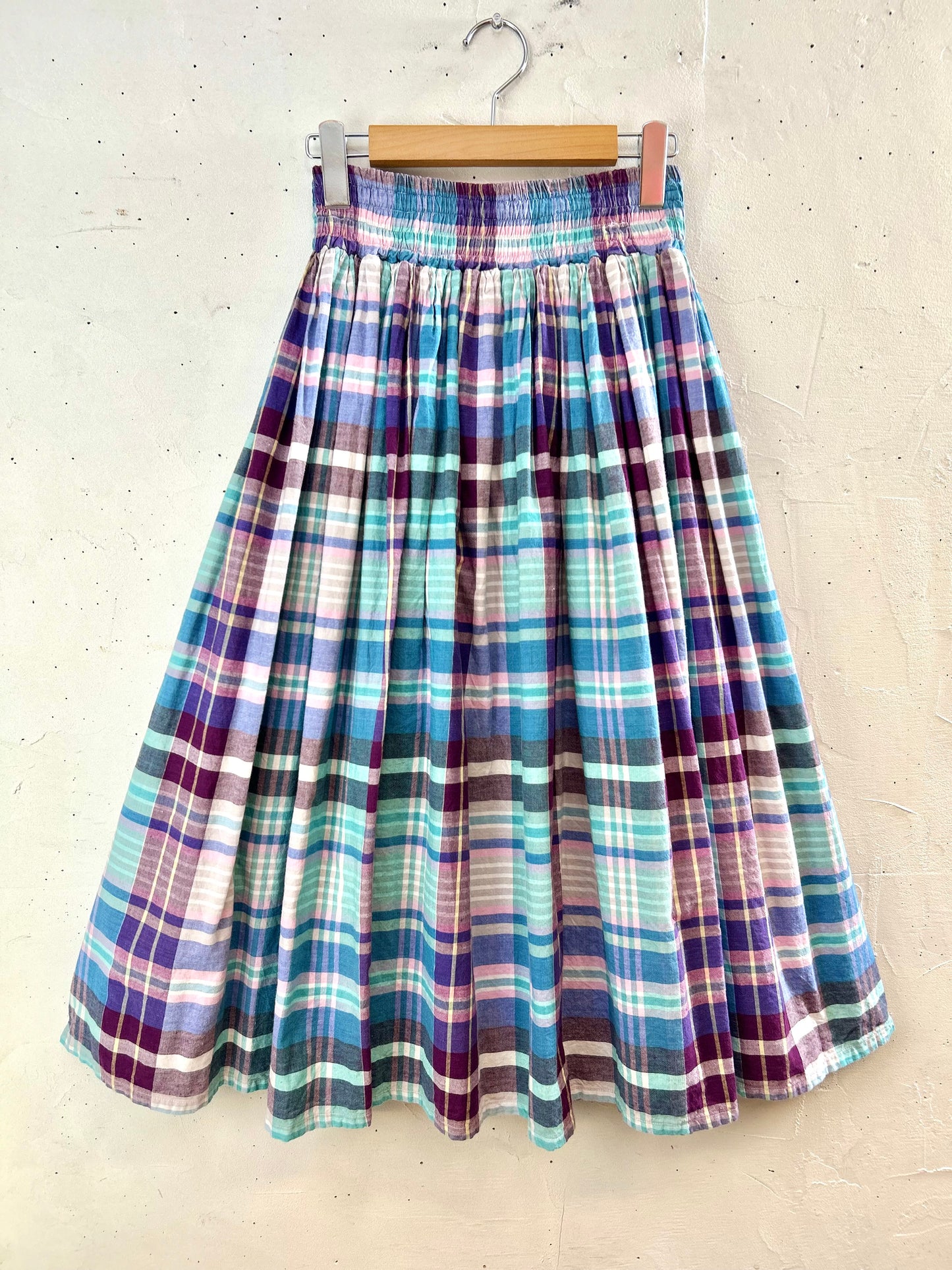 Vintage Plaid Skirt [E30145]