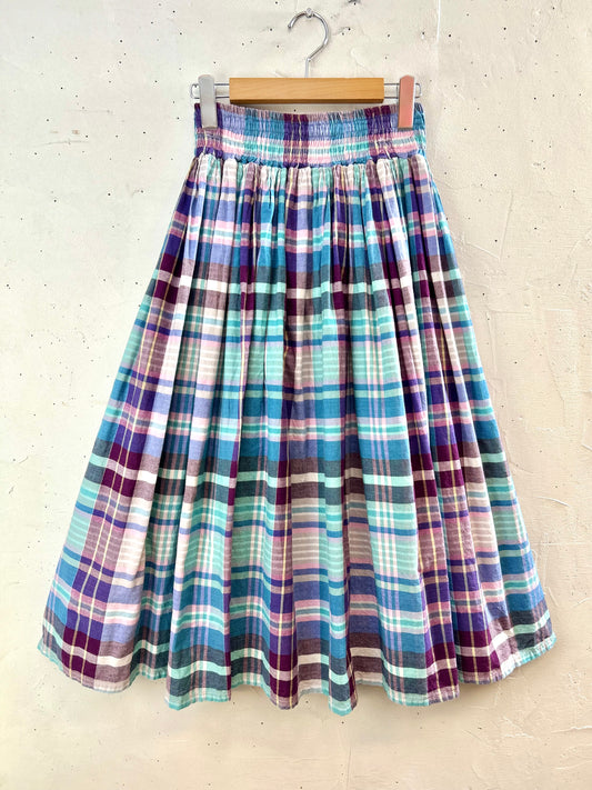 Vintage Plaid Skirt [E30145]
