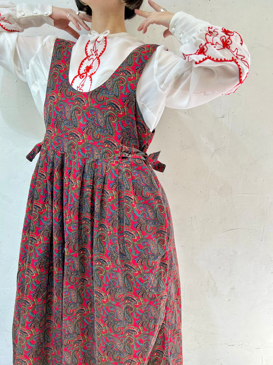 Vintage Corduroy Over Dress [I24914]