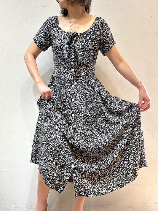 Vintage Viscose Dress FABRIQUE EN FRANCE [E27109]