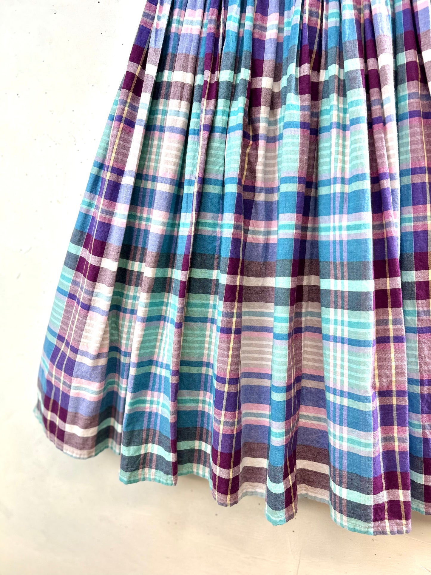 Vintage Plaid Skirt [E30145]