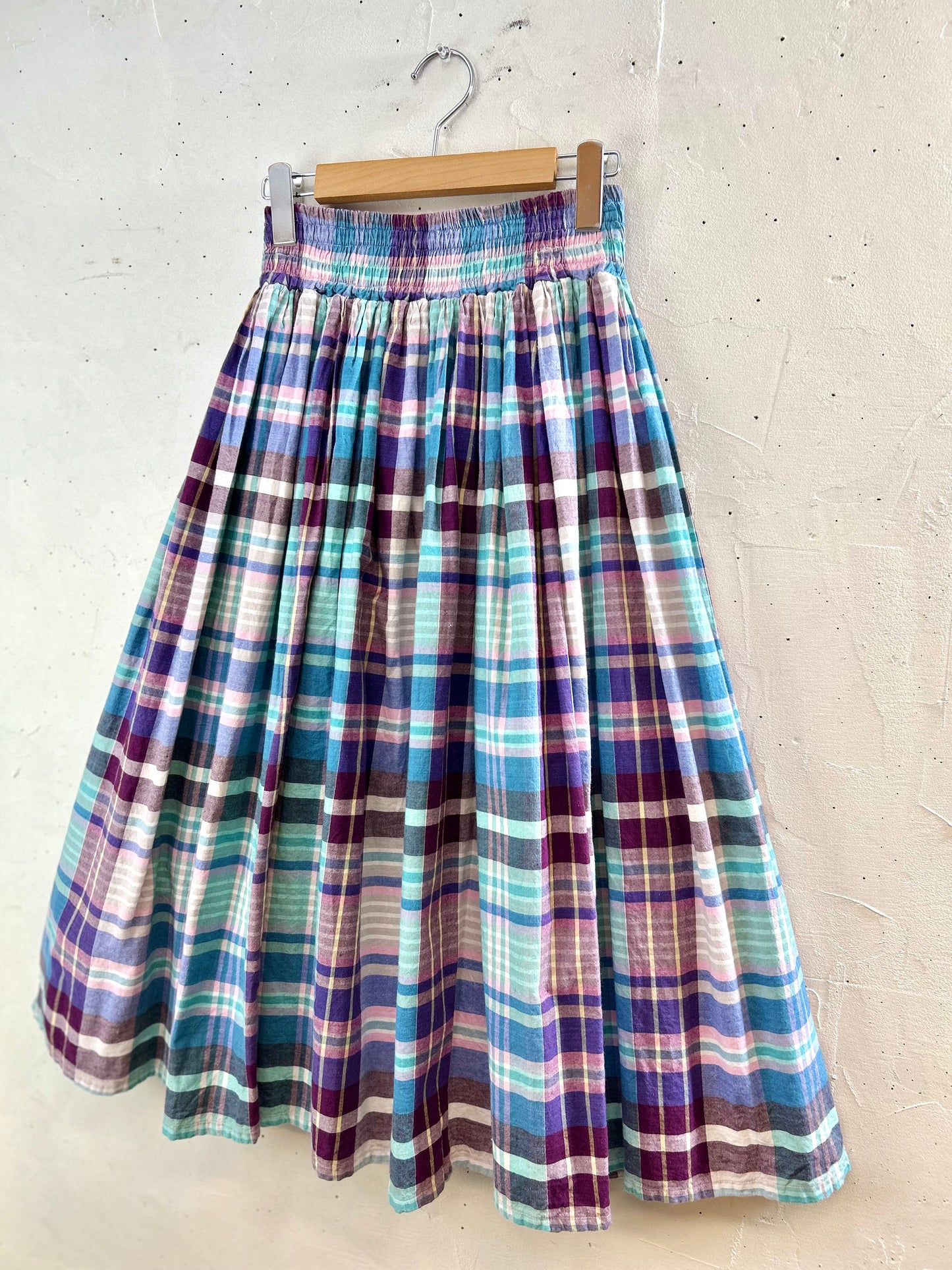 Vintage Plaid Skirt [E30145]