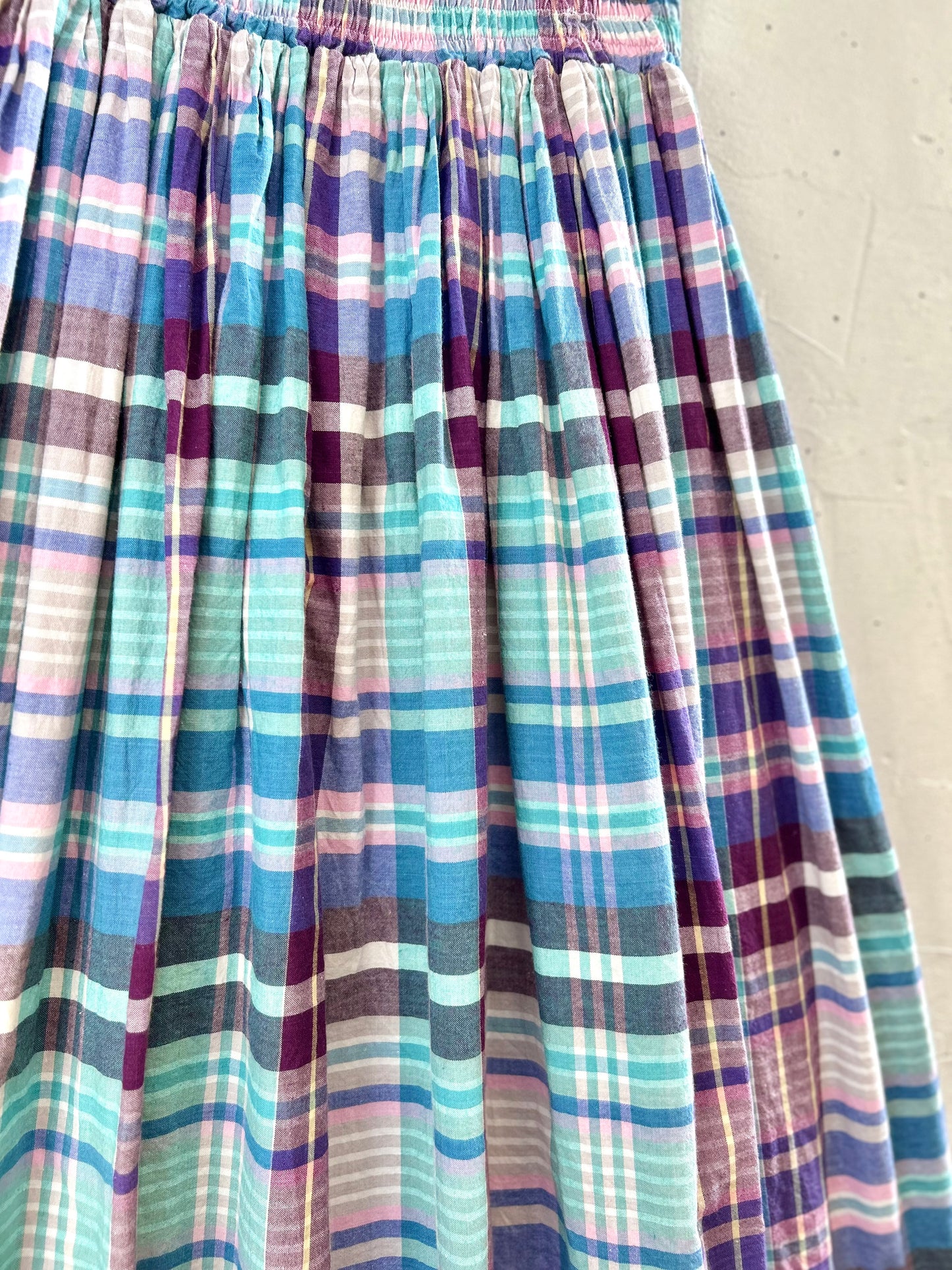 Vintage Plaid Skirt [E30145]