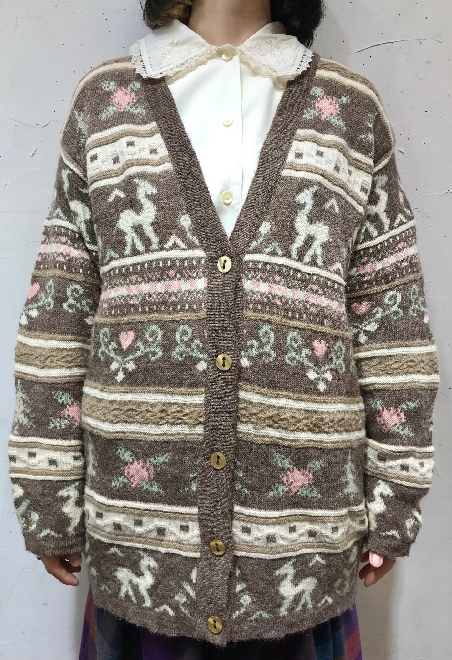 Vintage Knit Cardigan [A25942]