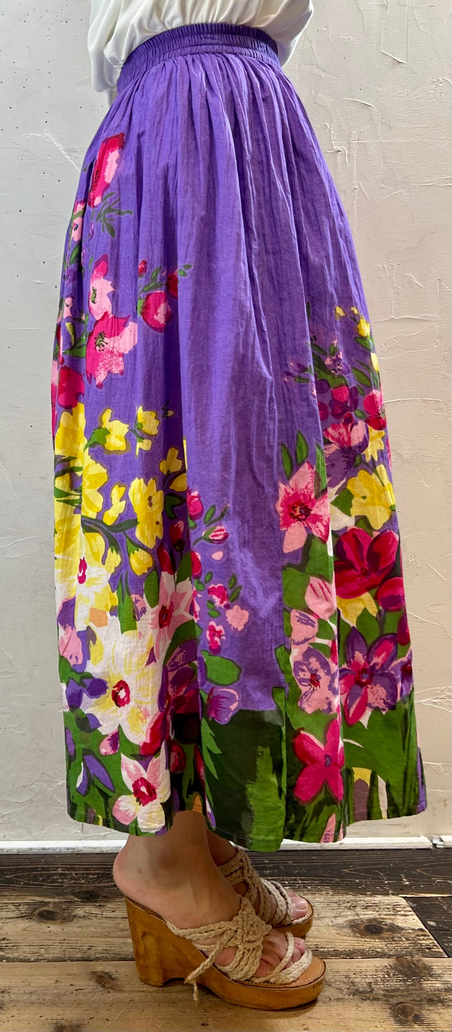 Vintage Indian Cotton Skirt [H28205]