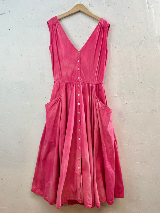 Vintage Piece Dyeing Dress [E30159]