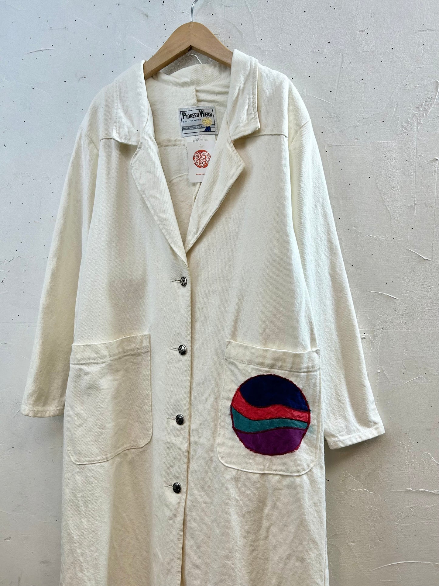 ’80s Vintage White Denim Coat 〜PIONEER WEAR〜 [K28854]