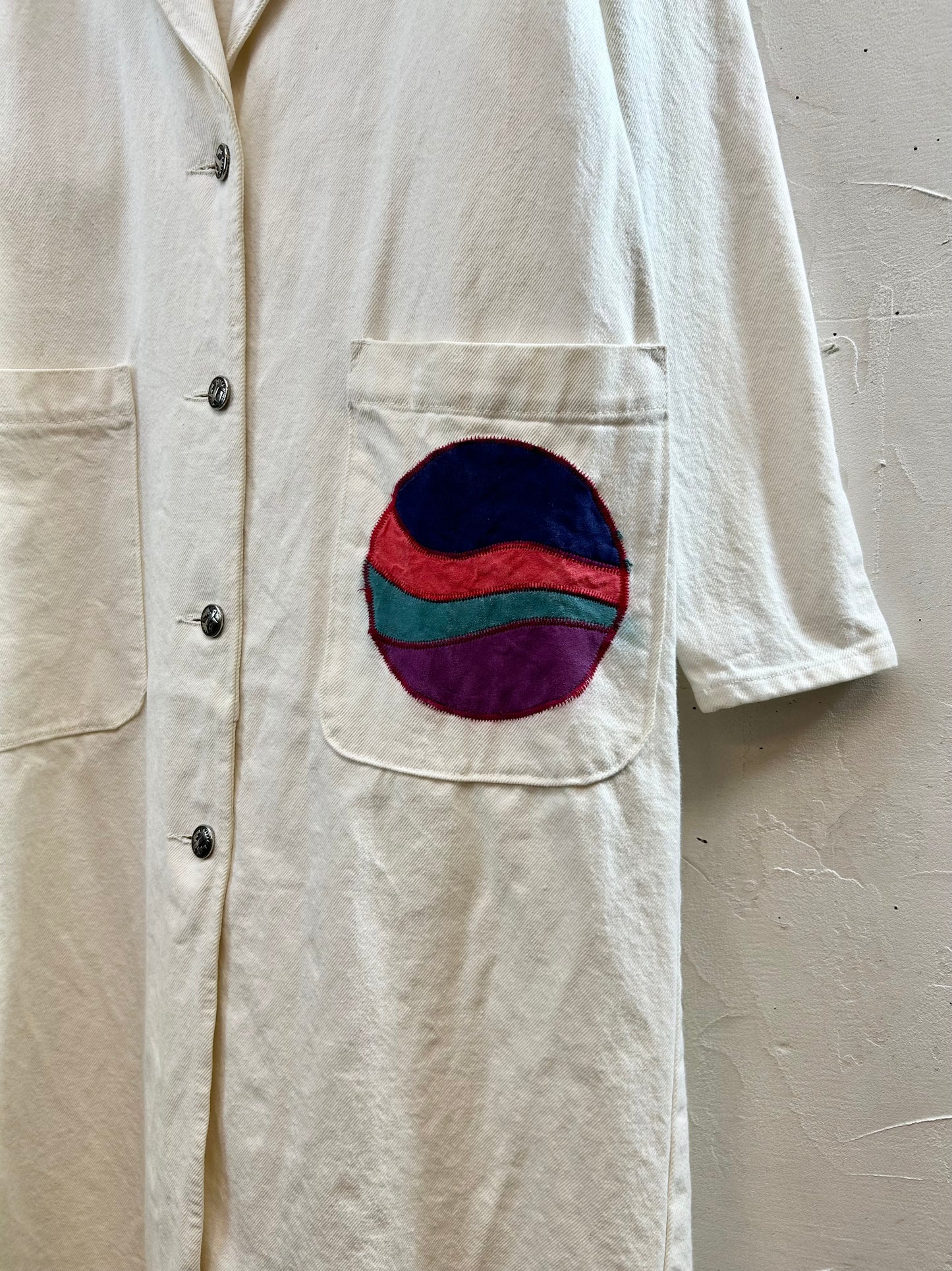 ’80s Vintage White Denim Coat 〜PIONEER WEAR〜 [K28854]