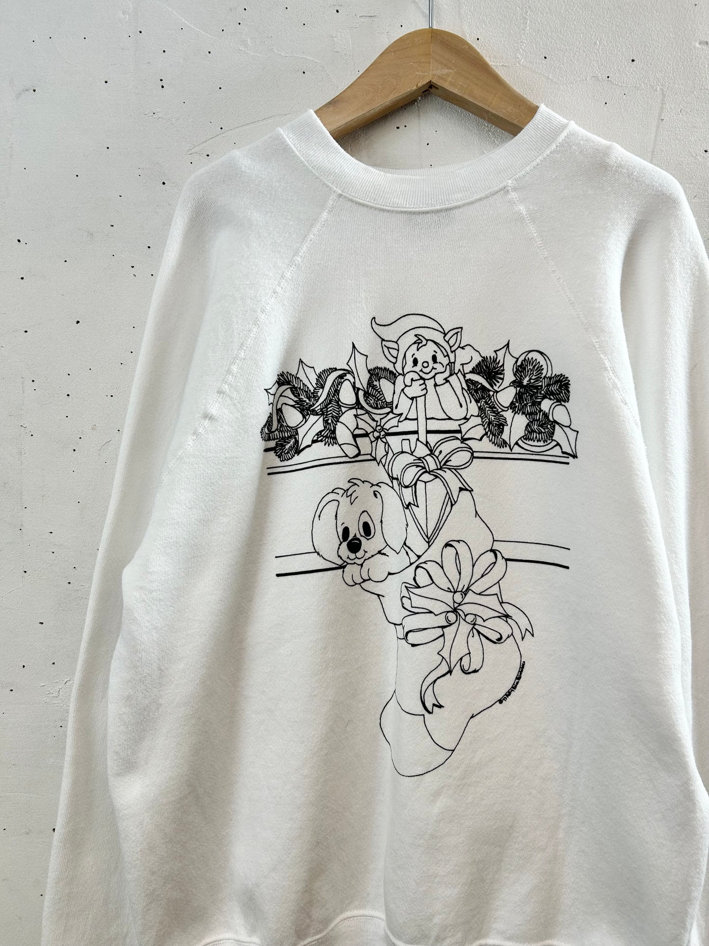 '90s Vintage Xmas Sweat 〜Tultex〜 [L29077]