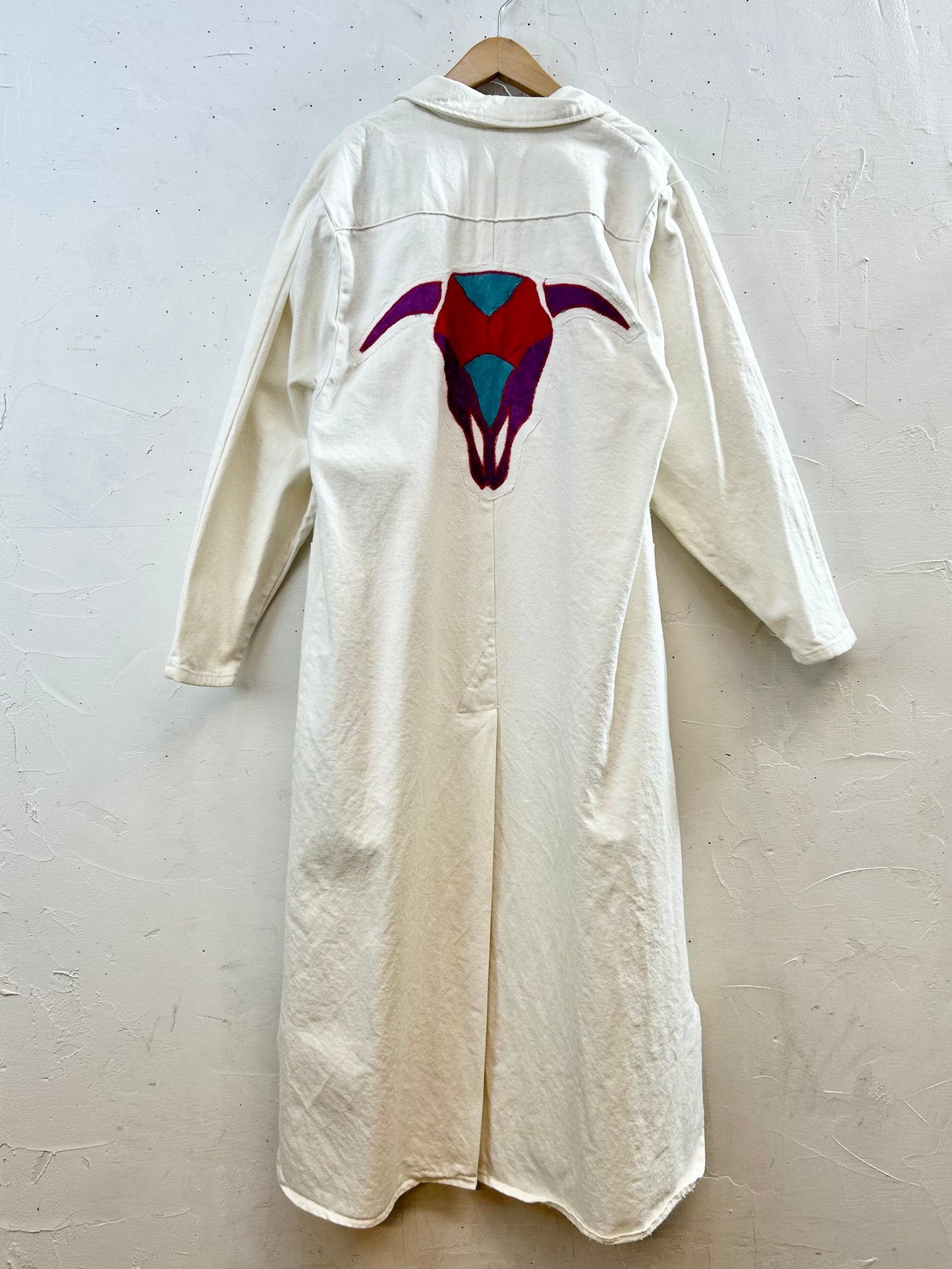 ’80s Vintage White Denim Coat 〜PIONEER WEAR〜 [K28854]