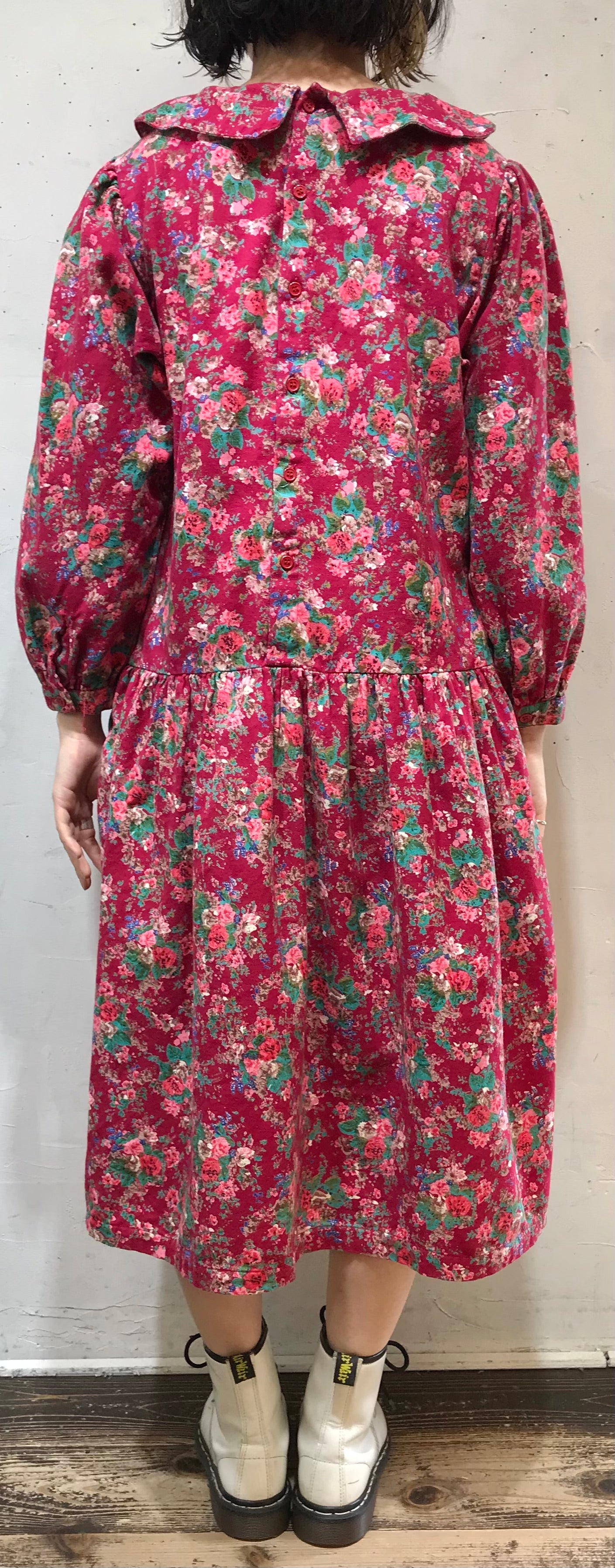 Vintage Cotton Dress MADE IN  INDIA [L25718]