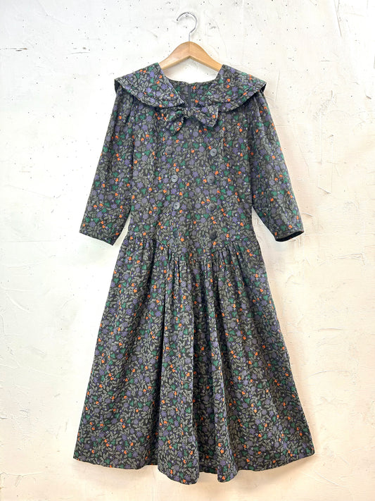 Vintage Corduroy Dress MADE IN USA [A29304]