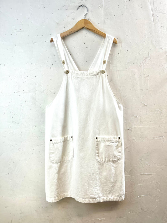 Vintage Denim Over Dress [F30372]